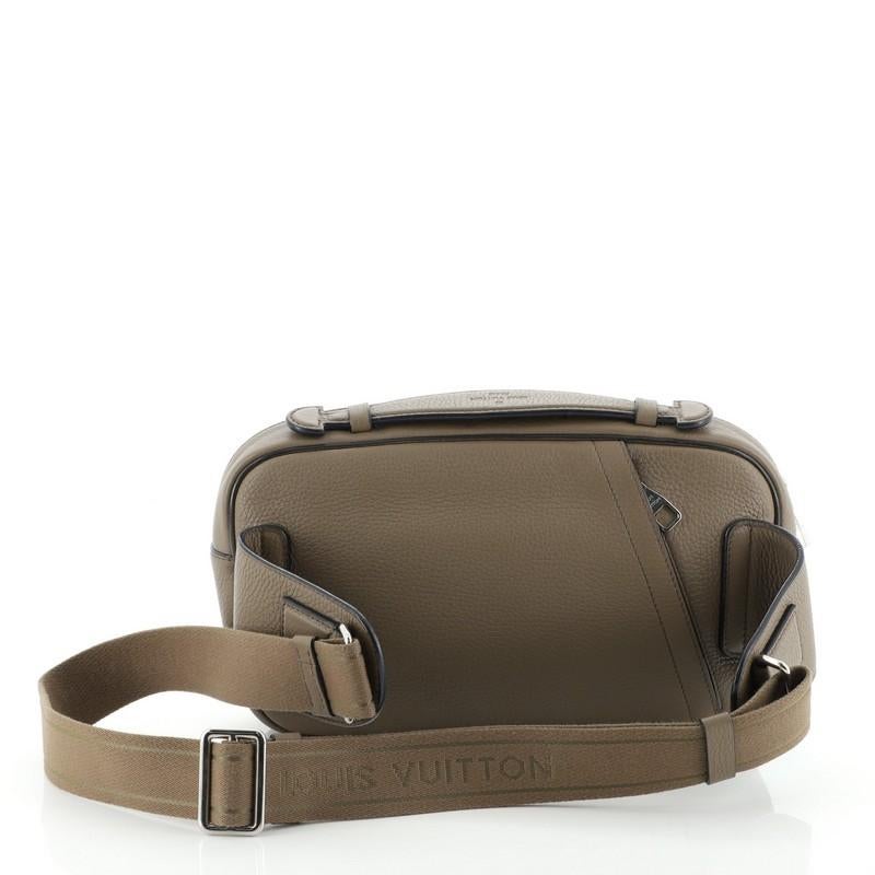 Gray Louis Vuitton Bum Bag Taurillon Leather