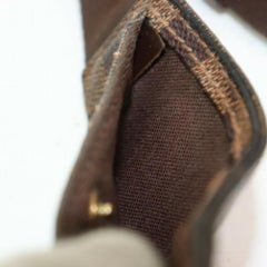 Louis Vuitton Bum  Waist Pouch 870583 Brown Damier Ébène Canvas  Cross Body Bag