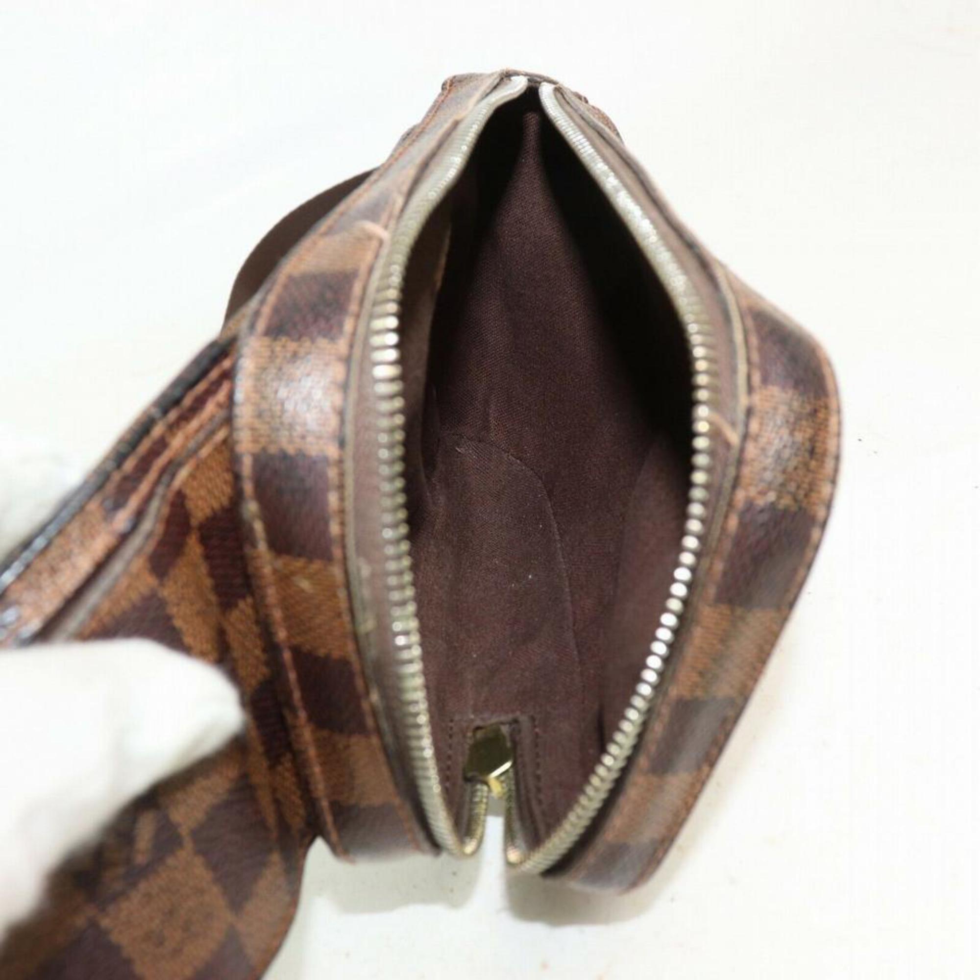Louis Vuitton Bum  Waist Pouch 870583 Brown Damier Ébène Canvas  Cross Body Bag In Good Condition For Sale In Forest Hills, NY