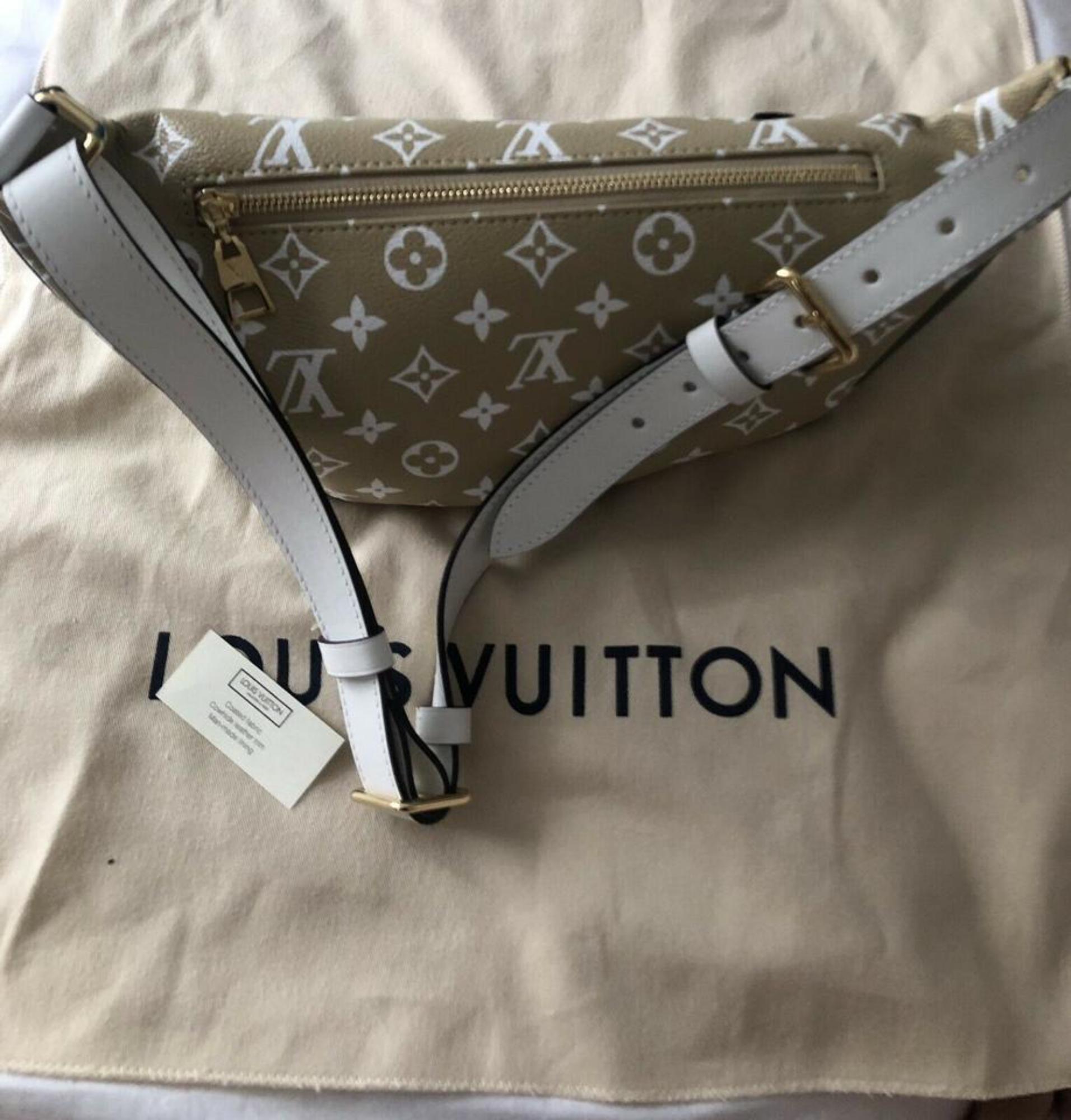 Louis Vuitton Bumbag Limited Runway  Khaki 870427 Green Canvas Cross Body Bag For Sale 4