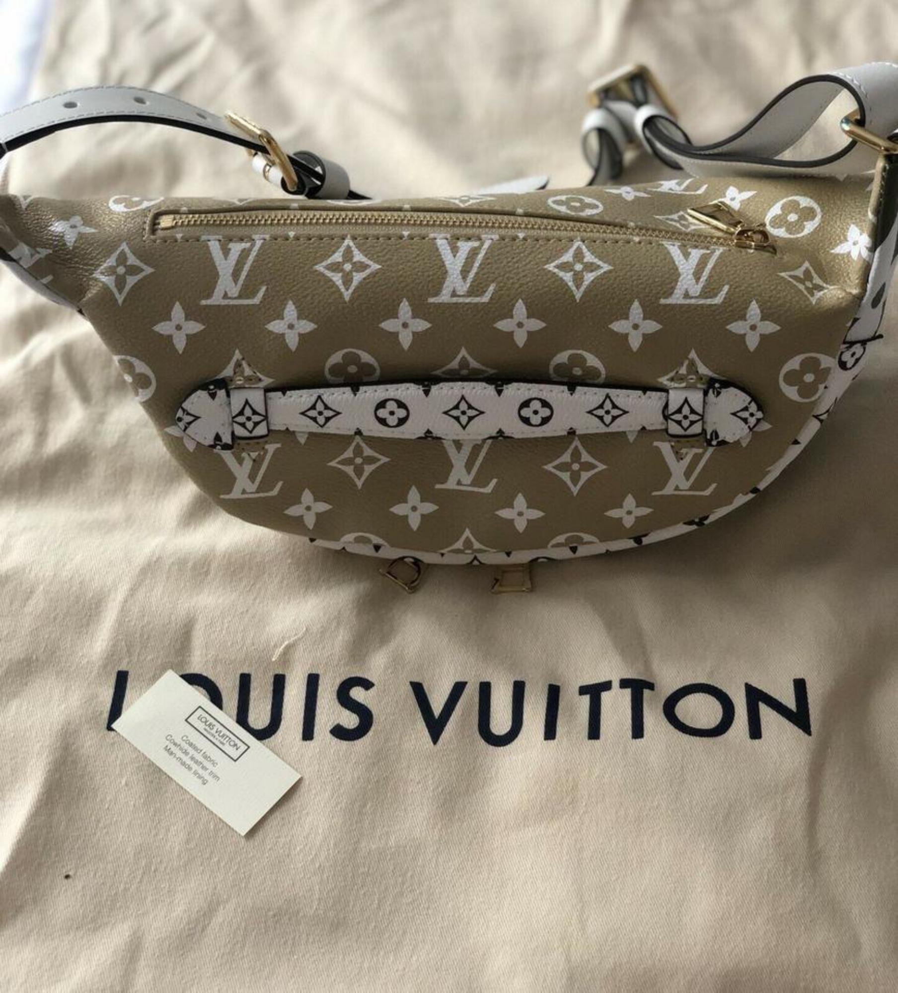 Louis Vuitton Bumbag Limited Runway  Khaki 870427 Green Canvas Cross Body Bag For Sale 5