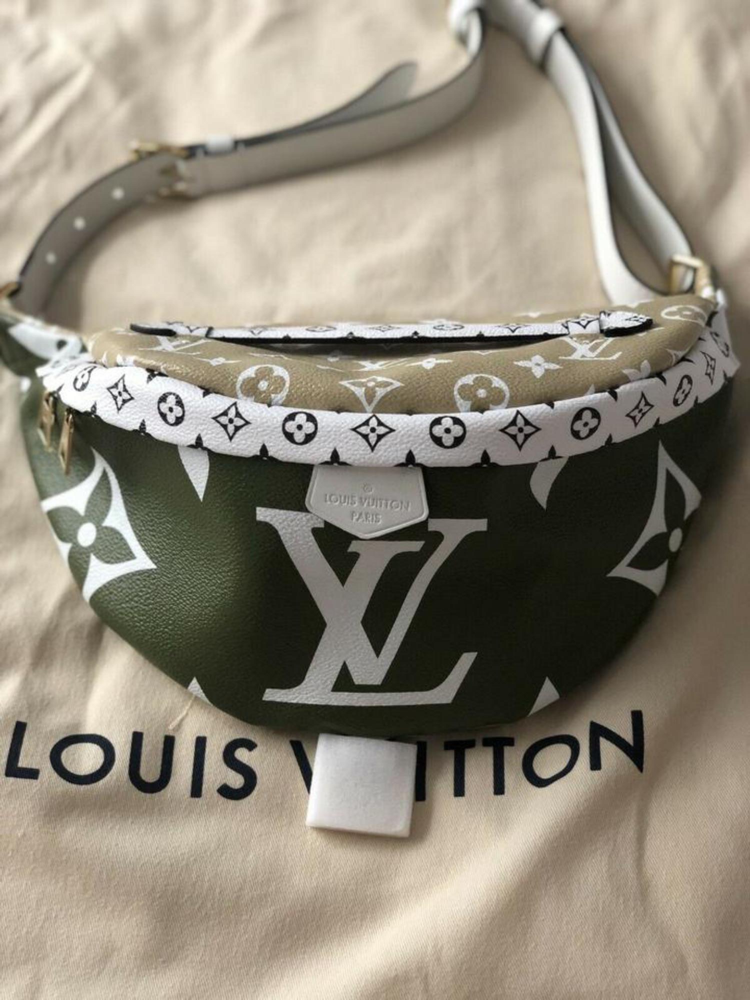 Louis Vuitton Bumbag Limited Runway  Khaki 870427 Green Canvas Cross Body Bag For Sale 3