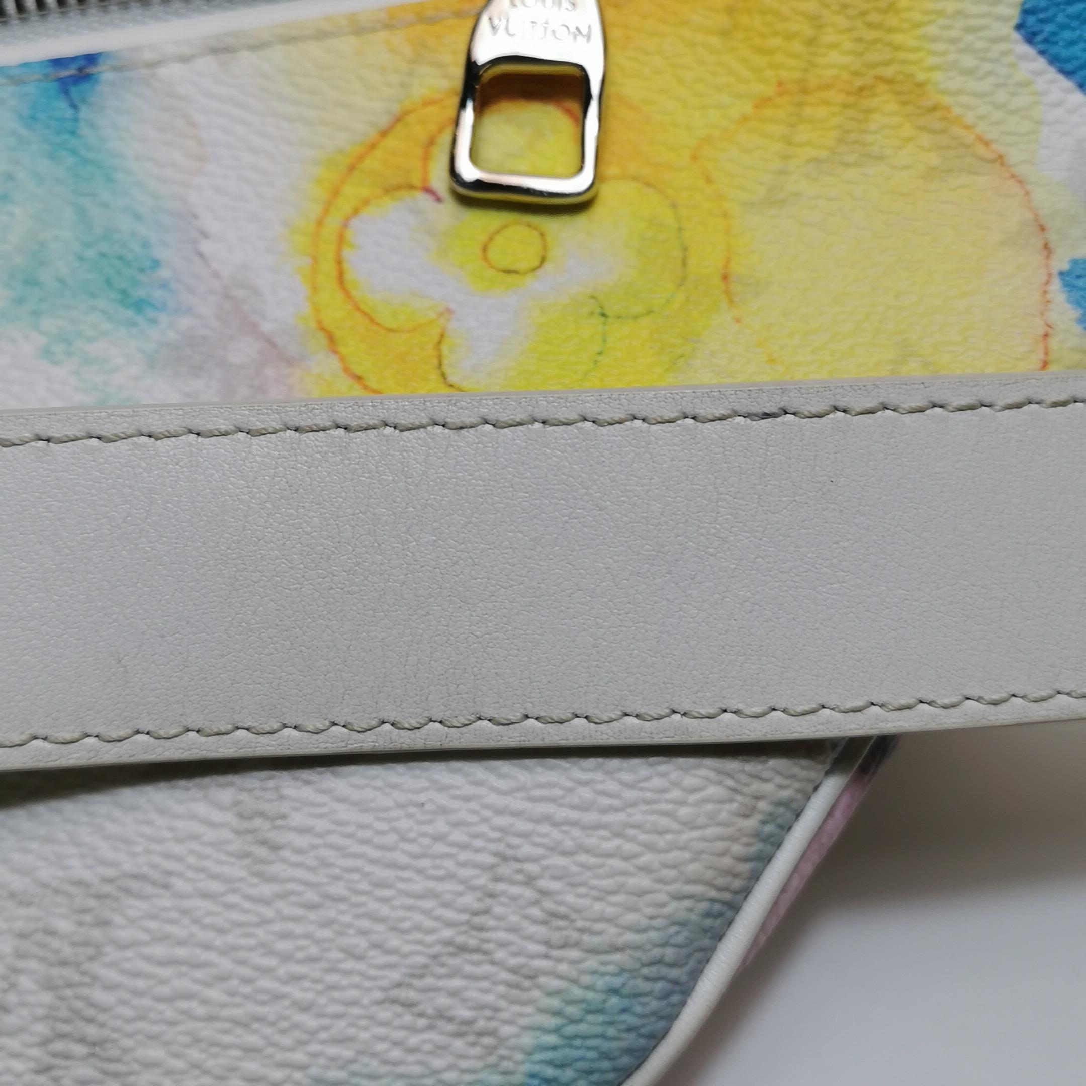 Louis Vuitton Bumbag Blanc Aquarelle en vente 7