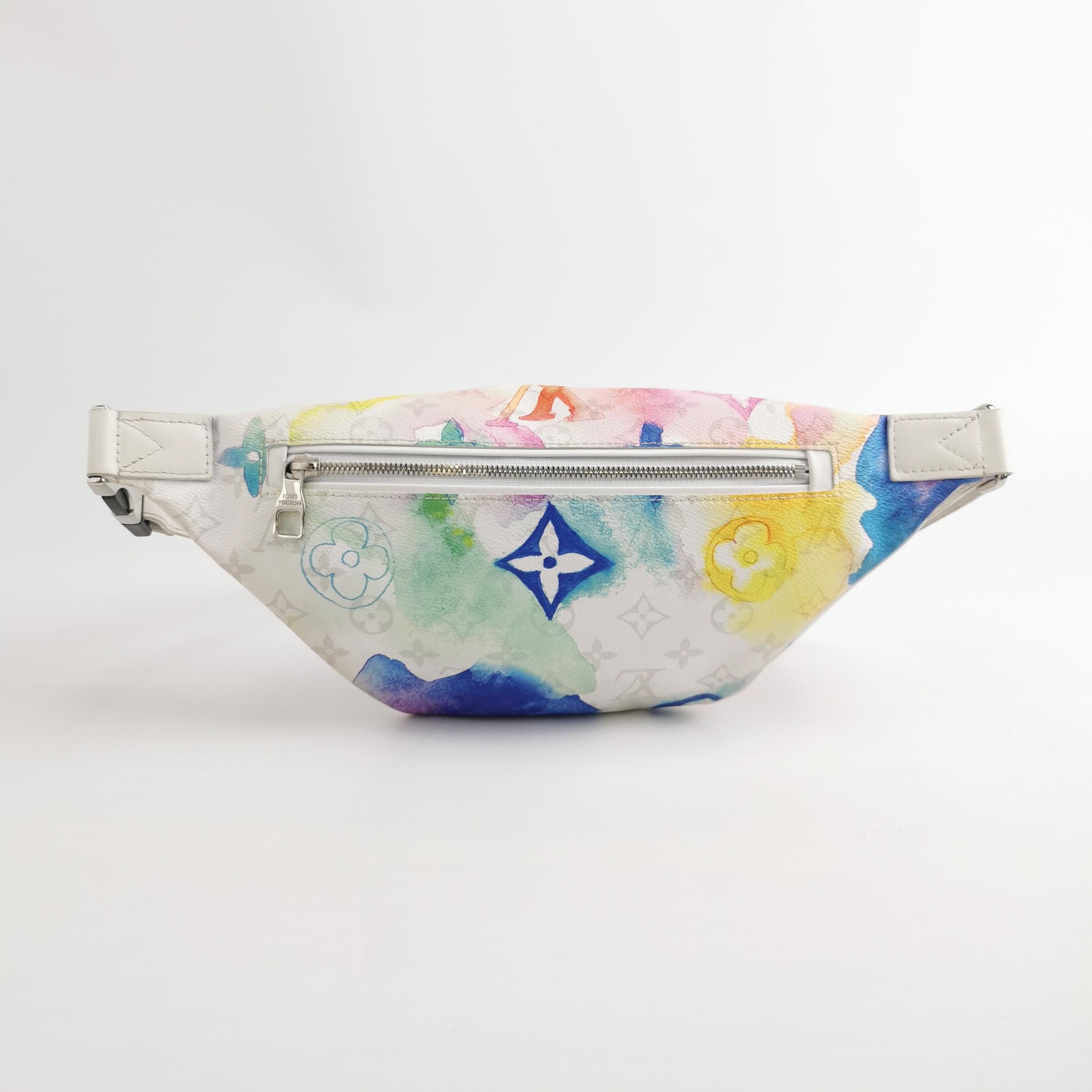 Louis Vuitton Bumbag Blanc Aquarelle Unisexe en vente