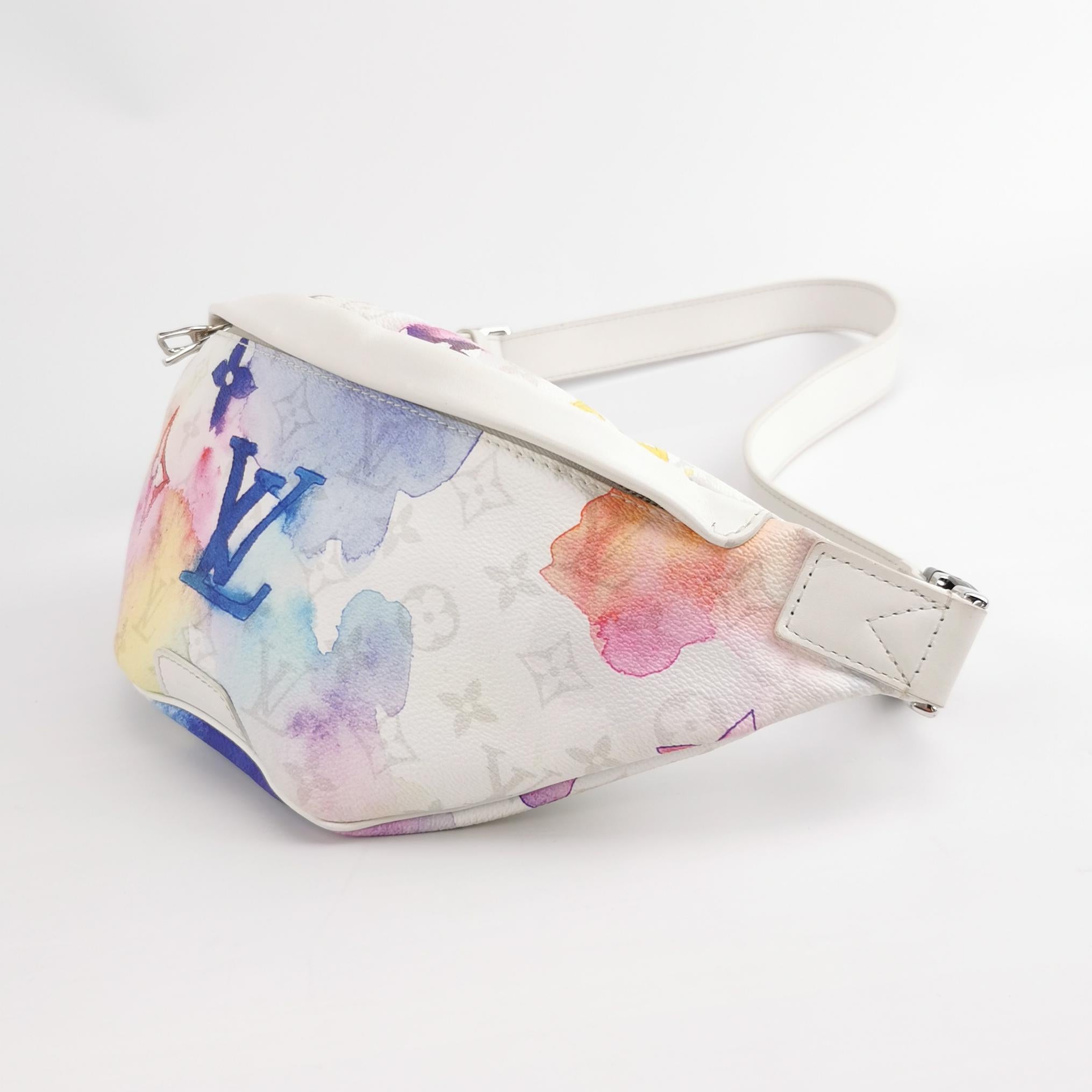 Louis Vuitton Bumbag Blanc Aquarelle en vente 2