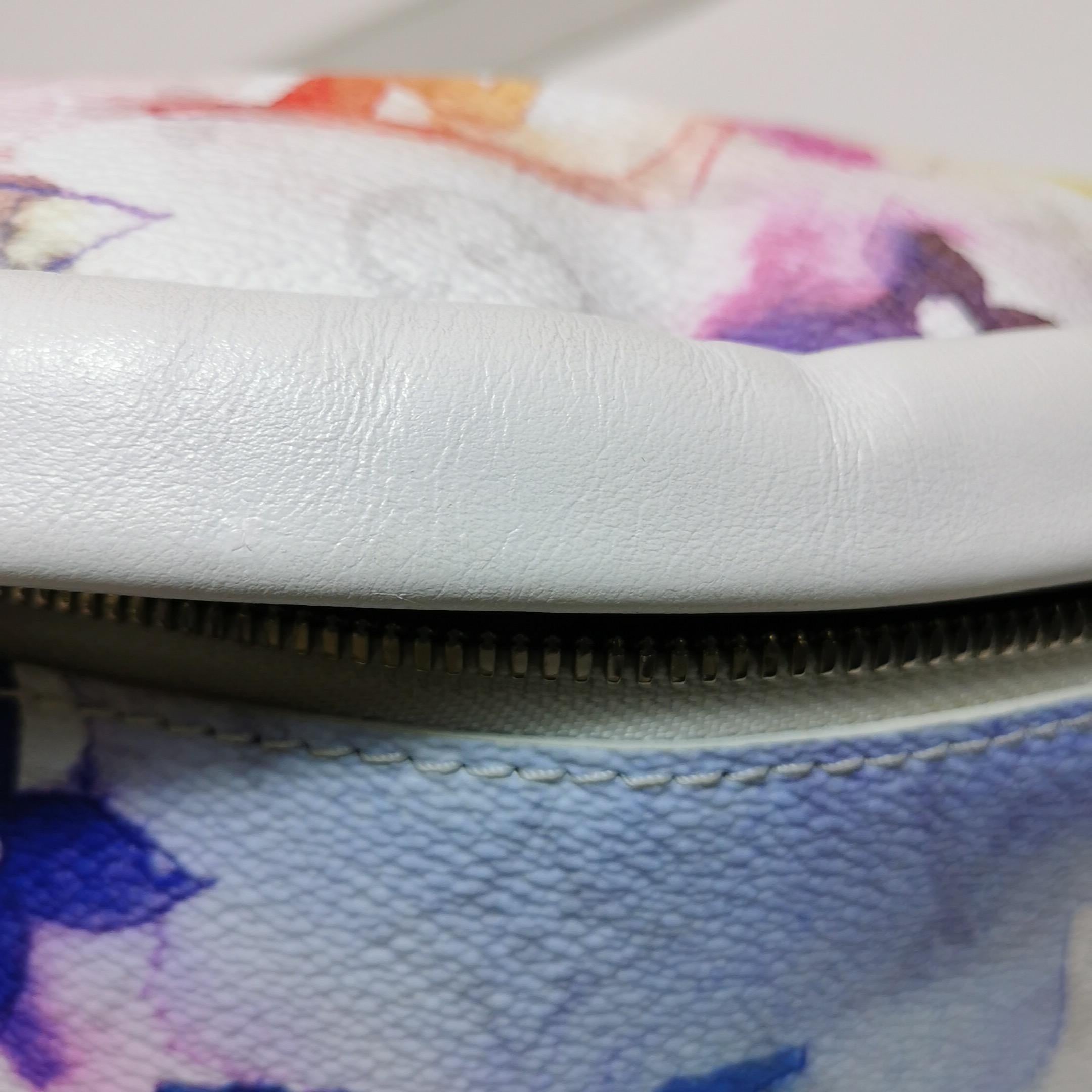 Louis Vuitton Bumbag Blanc Aquarelle en vente 4
