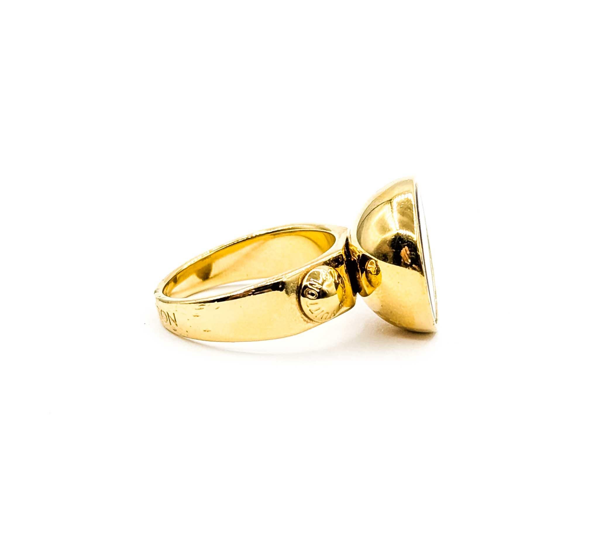 Women's or Men's Louis Vuitton Burg LV Colors Ring For Sale