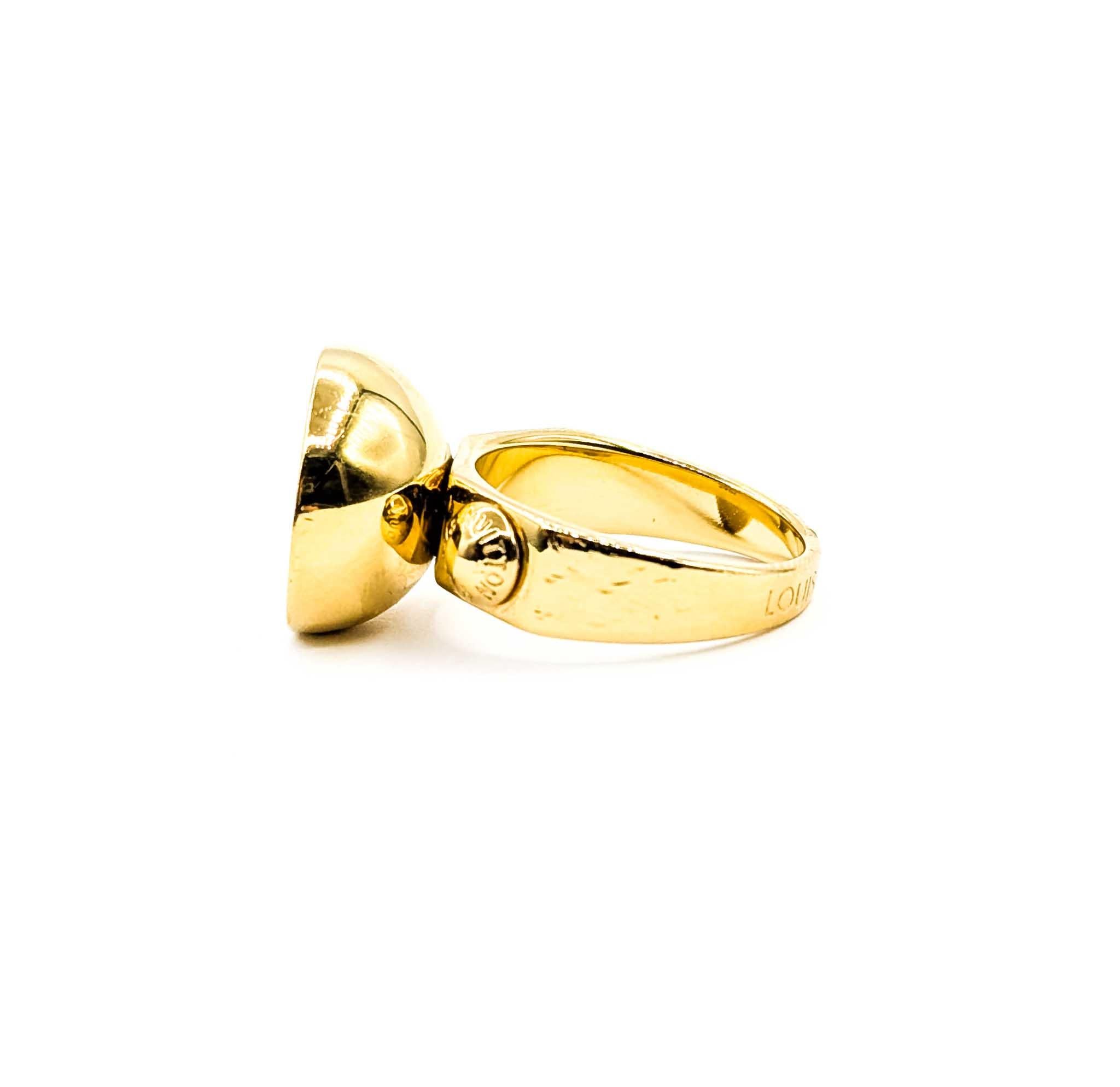 Louis Vuitton Burg LV Colors Ring For Sale 2
