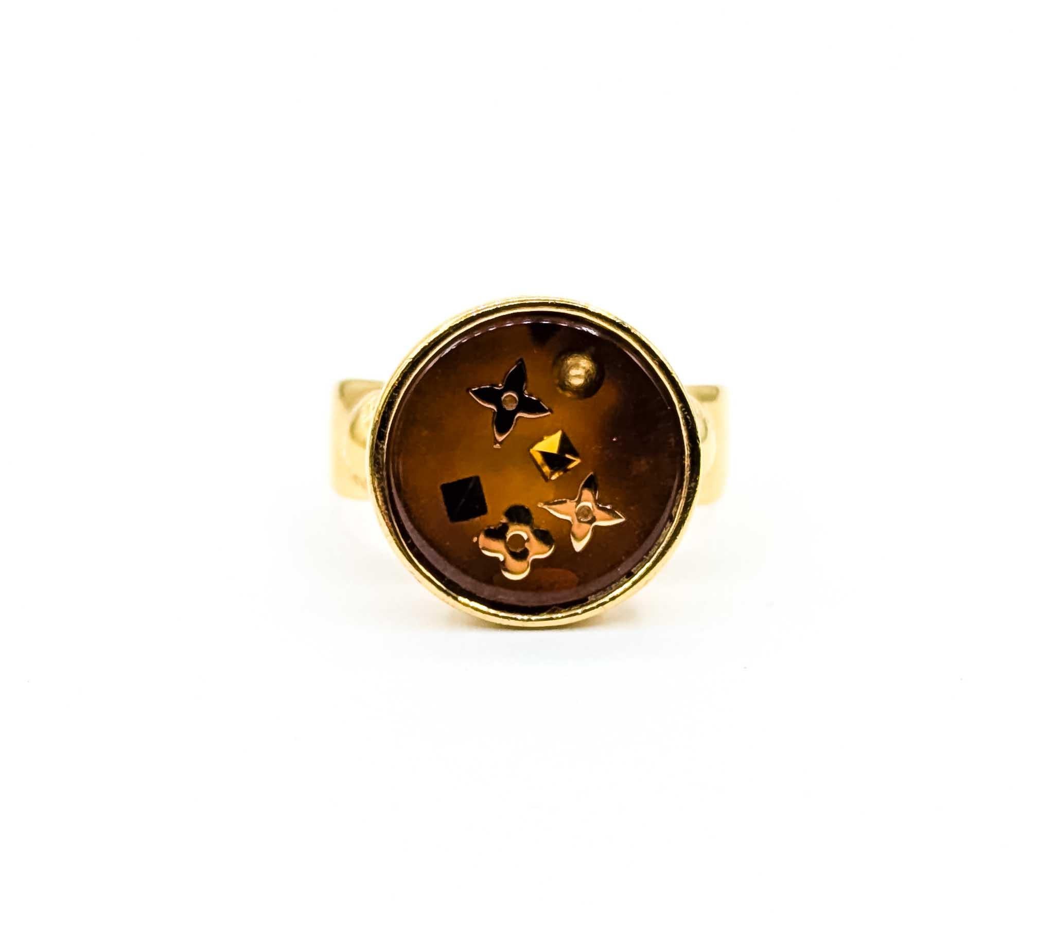 Louis Vuitton Burg LV Colors Ring For Sale 4