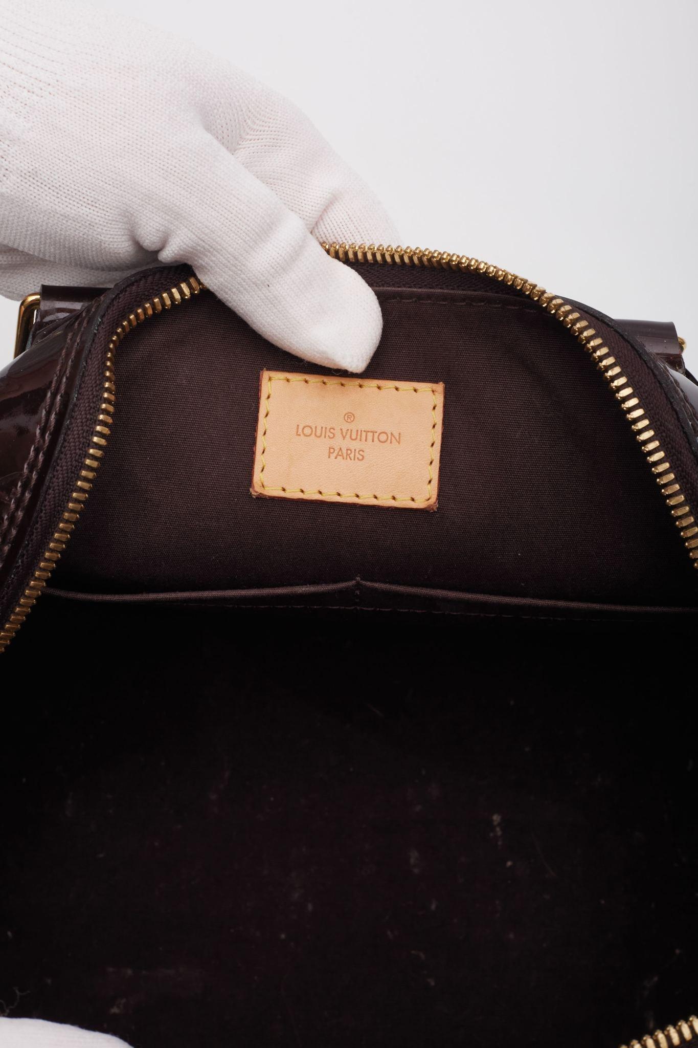 Louis Vuitton Burgundy Amarante Monogram Vernis Leather Alma Pm Bag 5