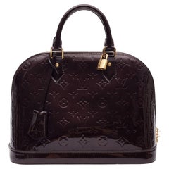 Louis Vuitton Burgundy Amarante Monogram Vernis Leather Alma Pm Bag