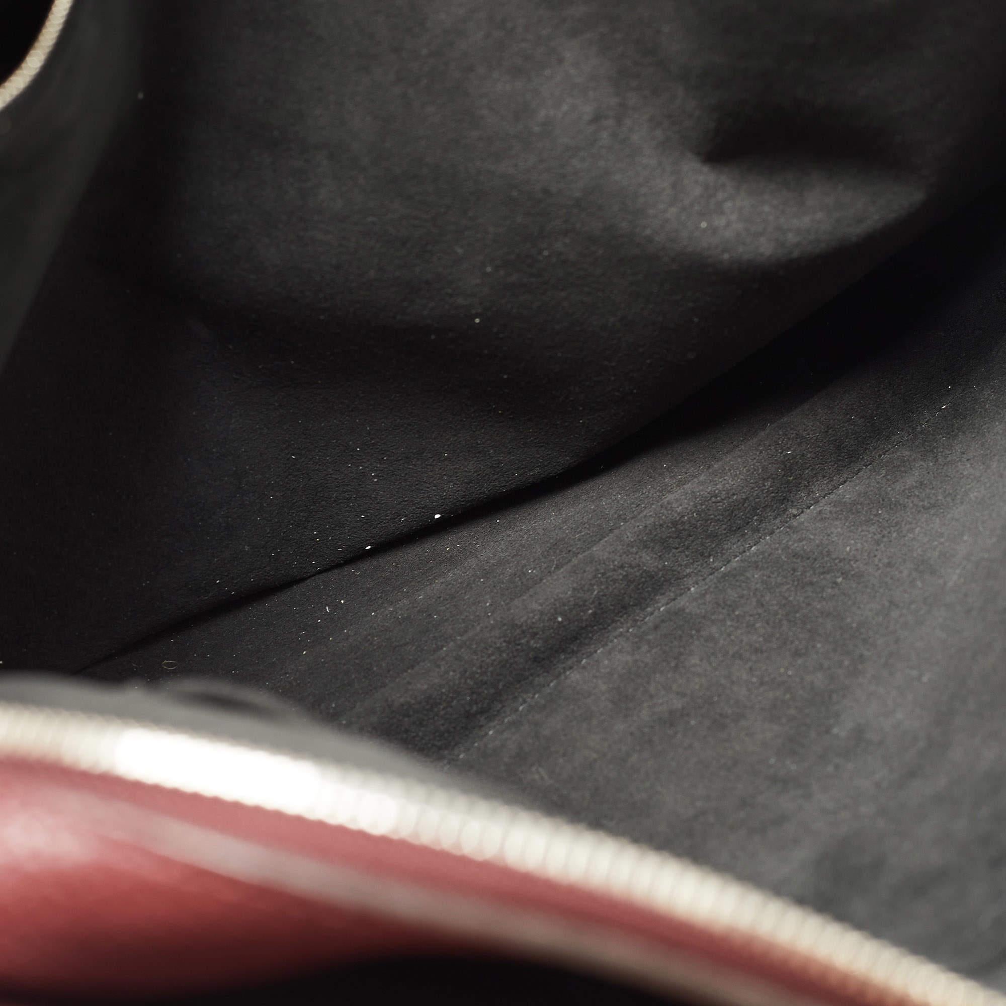 Louis Vuitton Burgundy/Black Taurillion Leather Armand Briefcase Bag 9