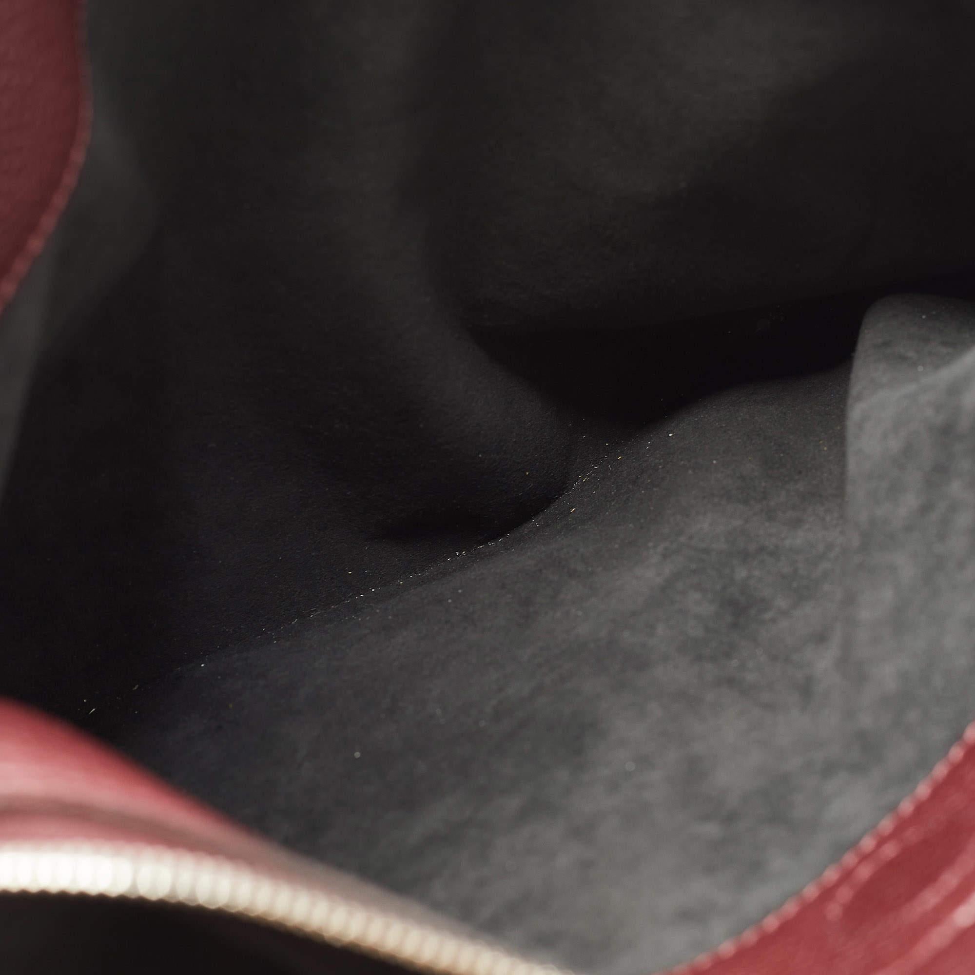 Louis Vuitton Burgundy/Black Taurillion Leather Armand Briefcase Bag 11
