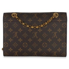 Louis Vuitton Burgundy Brown Monogram Canvas Victoire Chain Bag