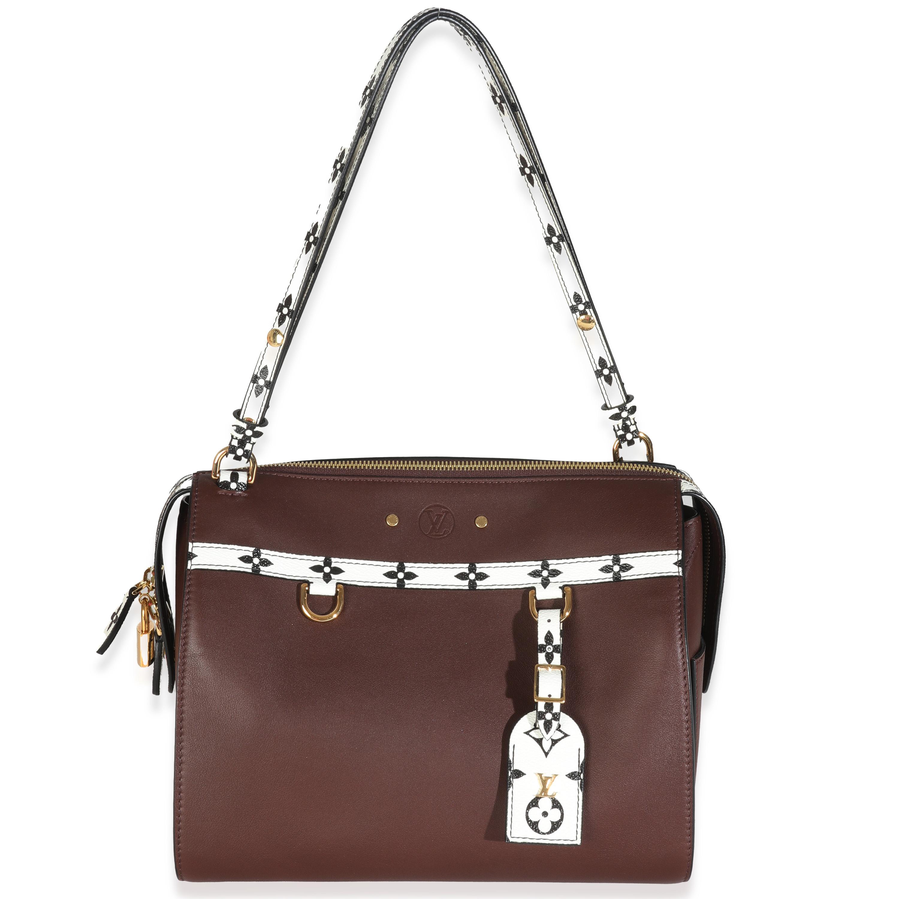 Louis Vuitton in pelle di vitello bordeaux Speedy Amazon MM in vendita 1