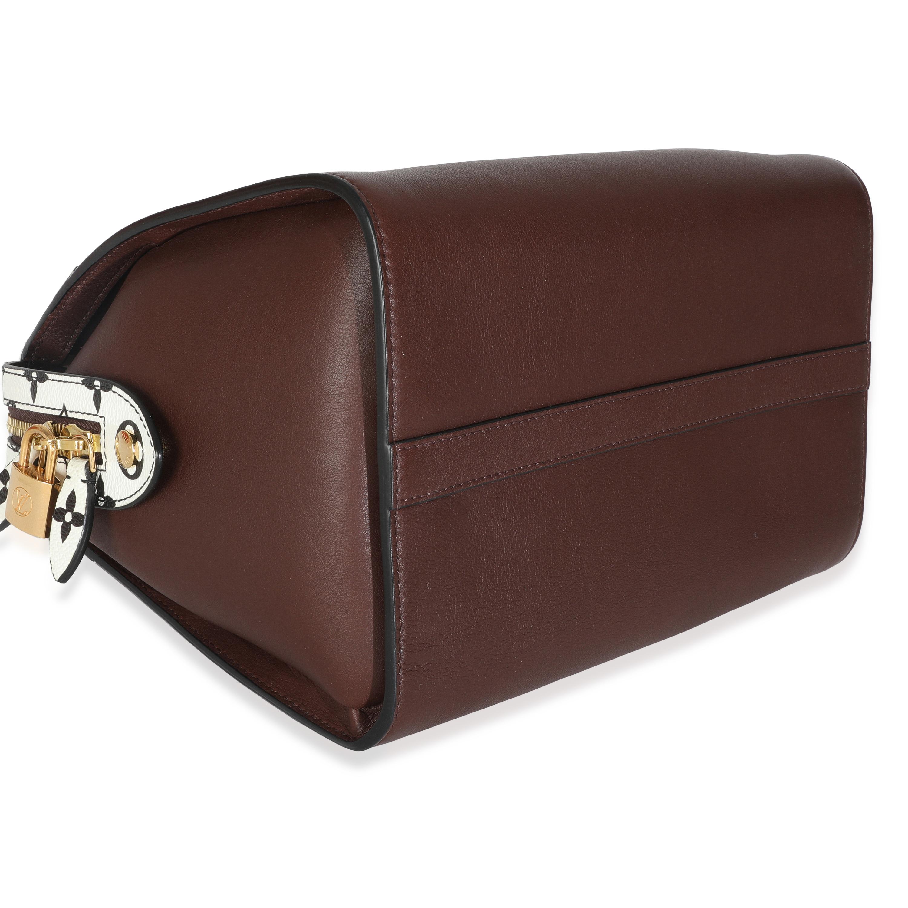 Louis Vuitton in pelle di vitello bordeaux Speedy Amazon MM in vendita 2