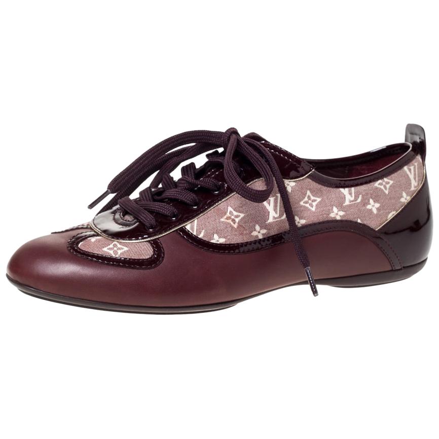 louis vuitton burgundy sneakers