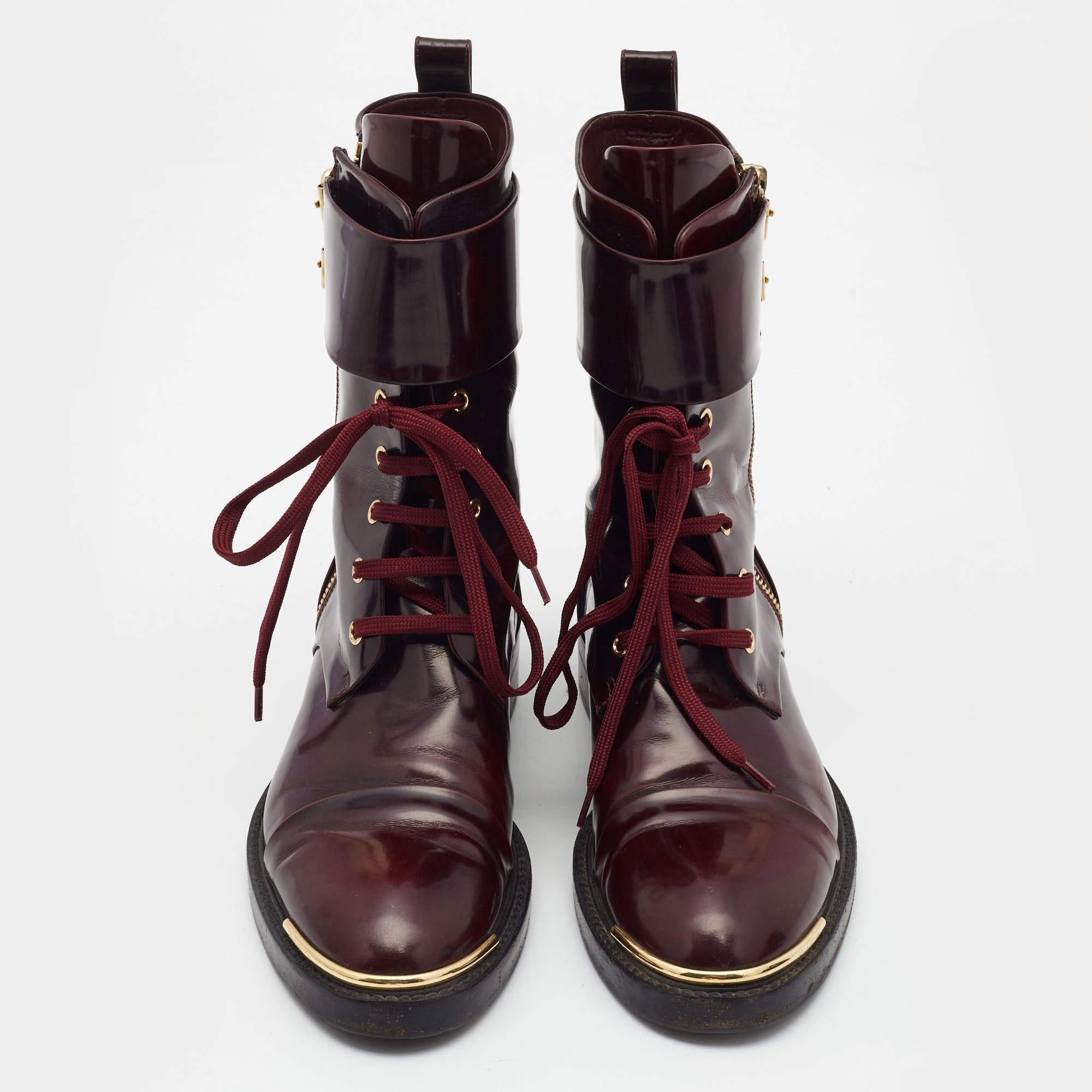 Louis Vuitton, Shoes, Louis Vuitton Authentic Metropolis Flat Ranger  Boots Size 38