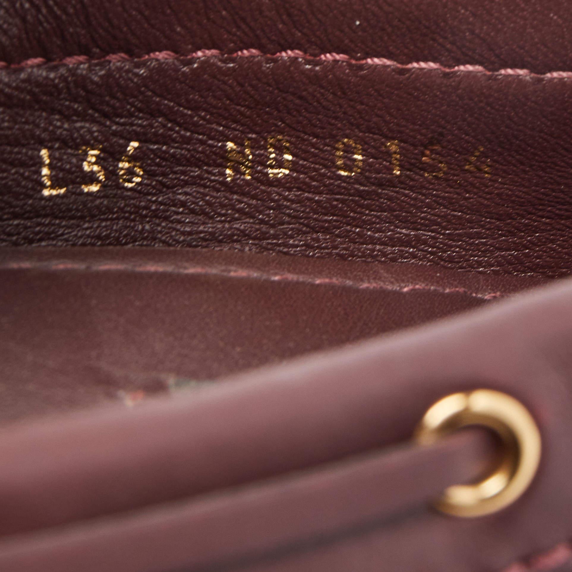 Louis Vuitton Gloria Loafers aus burgunderfarbenem Leder  im Angebot 4