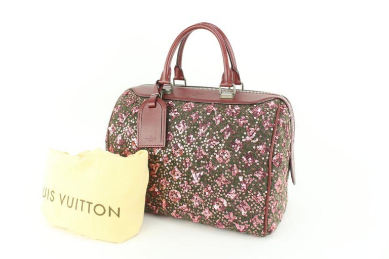 Louis Vuitton Burgundy Wool And Leather Sunshine Express Speedy 30 Matte  Silver Tone Hardware Limited Edition Available For Immediate Sale At  Sotheby's