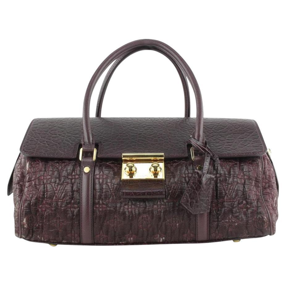 Louis Vuitton Burgundy Monogram Jacquard Volupte Psyche  Bag 663lvs618  For Sale