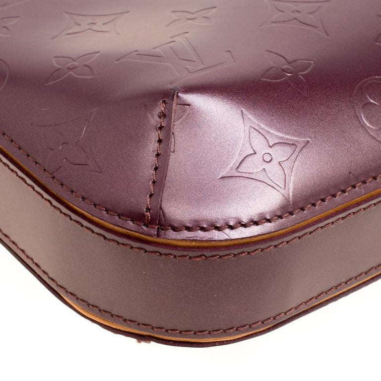 Louis Vuitton Burgundy Monogram Mat Fowler Bag For Sale at 1stdibs