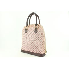 Louis Vuitton Burgundy Monogram Mini Lin Alma Haute 627lvs616