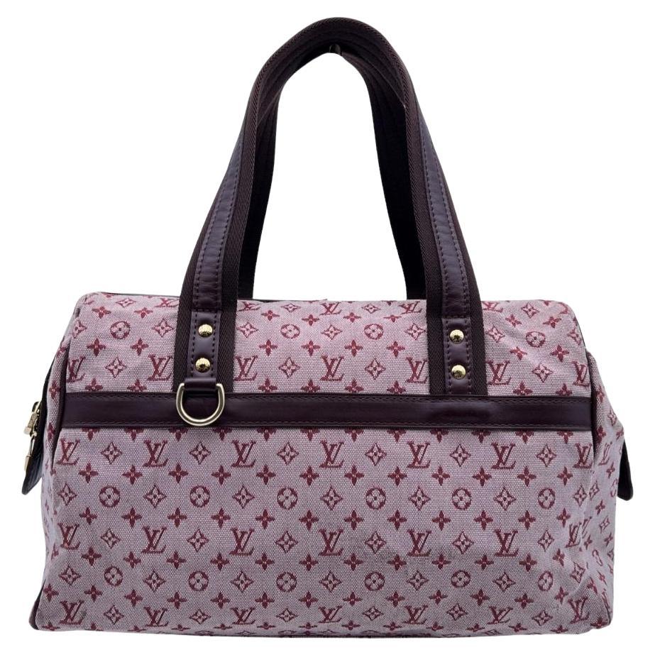 Louis Vuitton - Sac « Josephine GM » en toile Monogram bourgogne avec mini doublure
