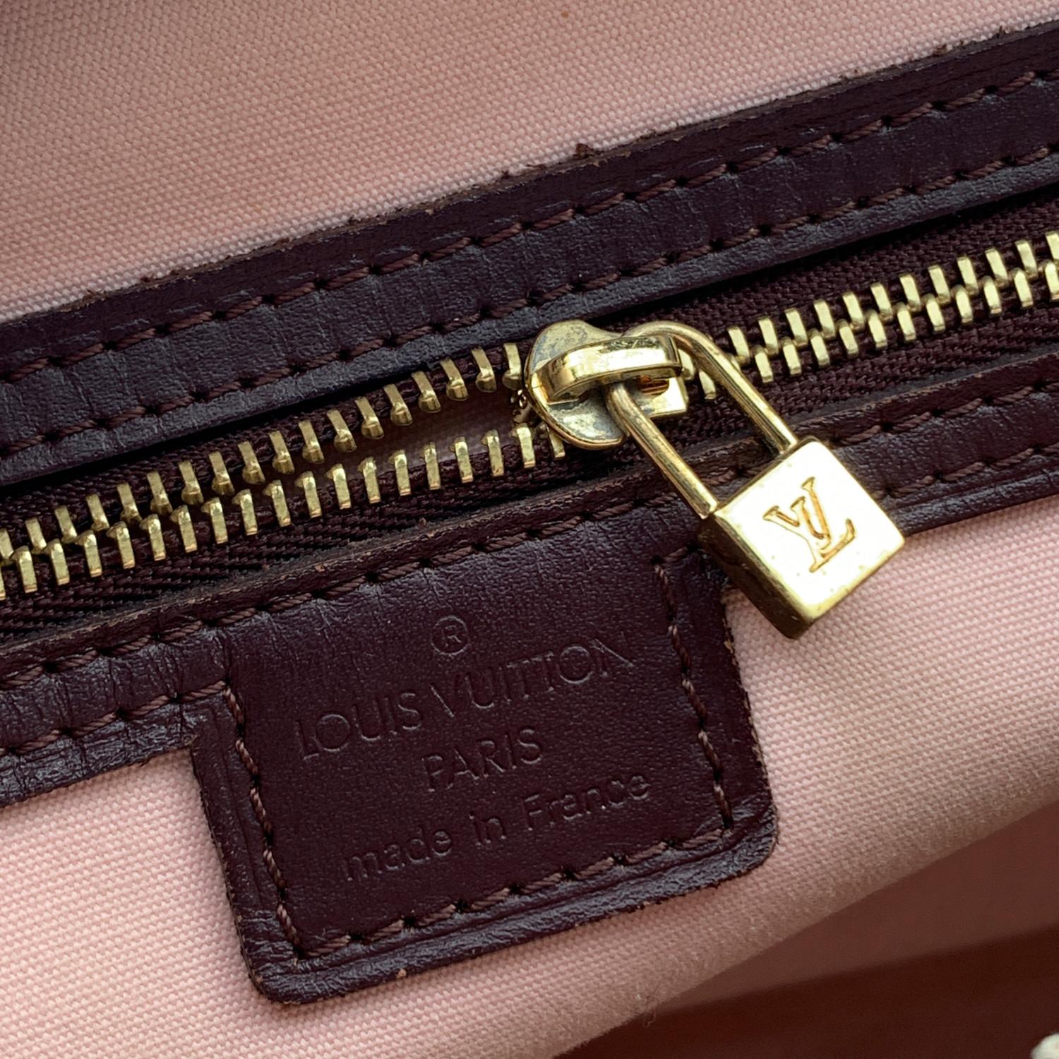 Louis Vuitton Burgundy Monogram Mini Lin Canvas Josephine PM Bag 2