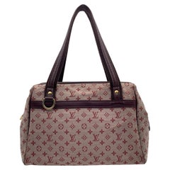 Louis Vuitton Burgundy Monogram Mini Lin Canvas Josephine PM Bag