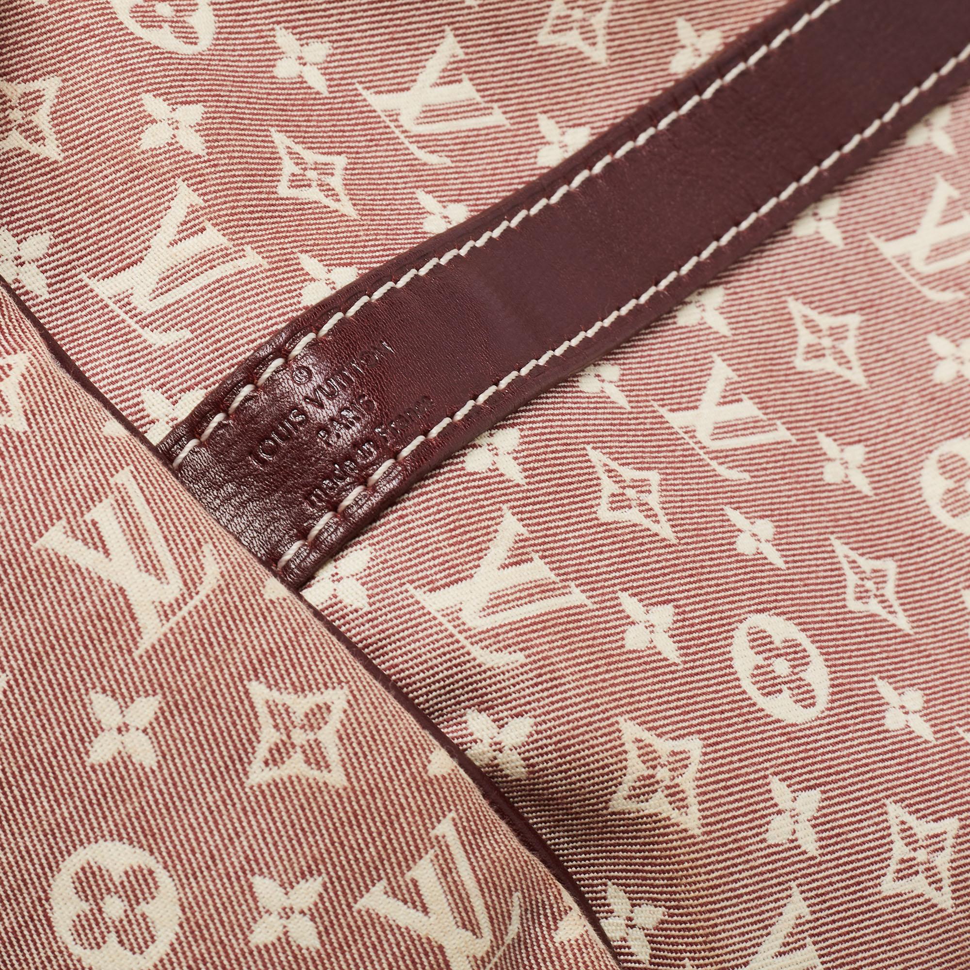 Louis Vuitton Burgundy Monogram Mini Lin Canvas Speedy 30 Bag 4