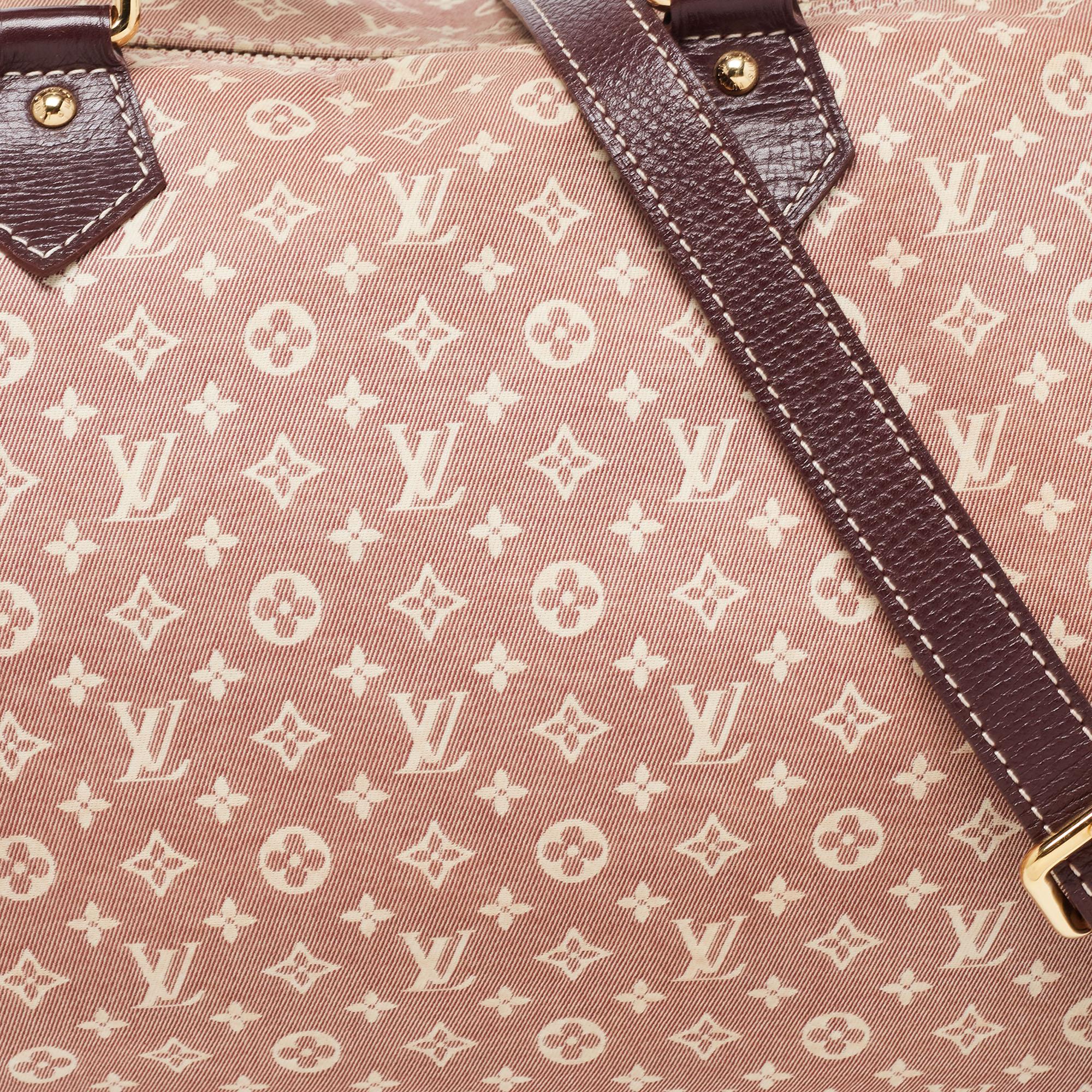 Brown Louis Vuitton Burgundy Monogram Mini Lin Canvas Speedy 30 Bag