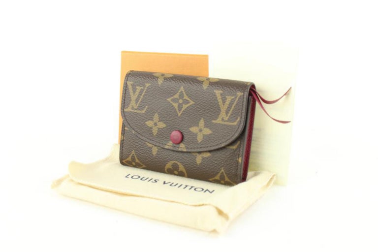 Louis Vuitton Burgundy Monogram Rosalie Compact Wallet Coin Purse 1222lv32  at 1stDibs
