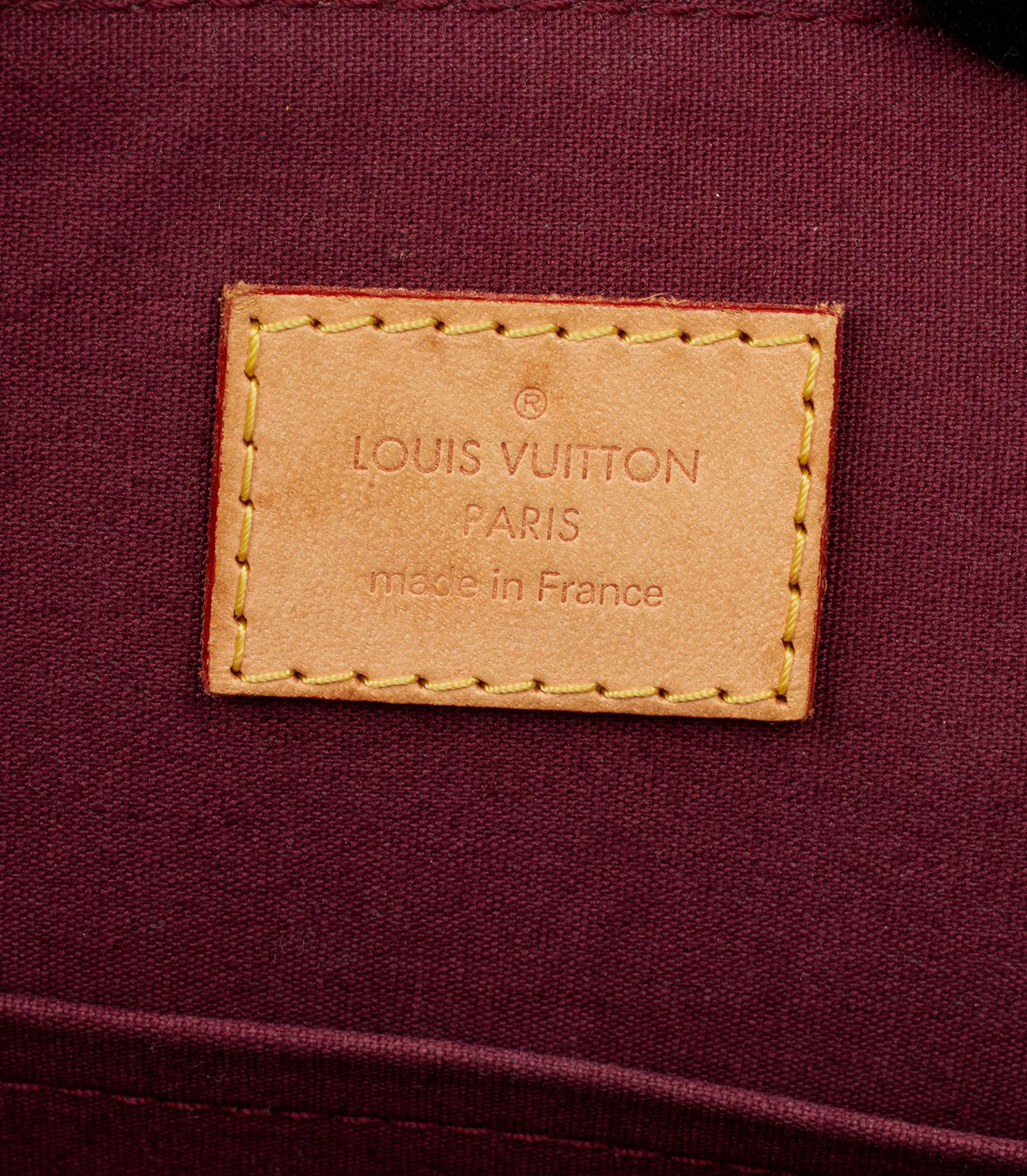 Louis Vuitton Burgundy Monogram Vernis Patent Leather Alma PM 1