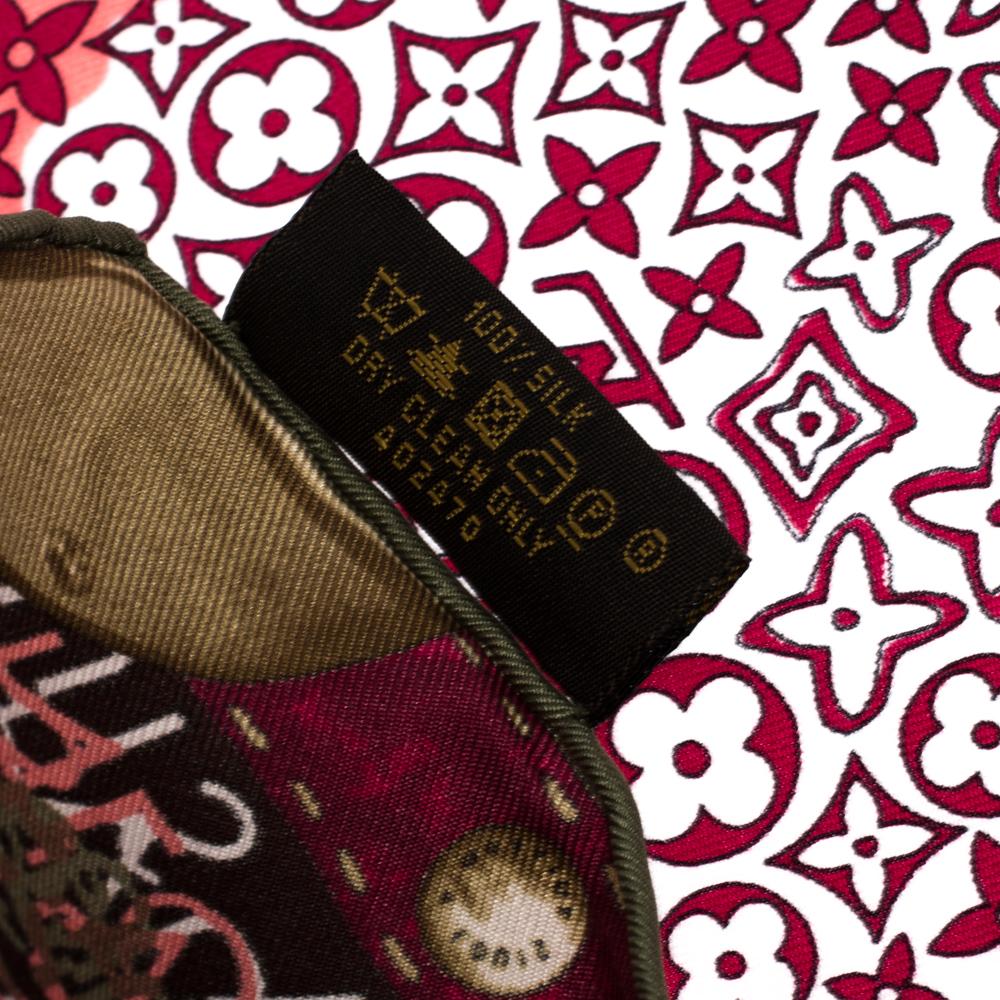 louis vuitton silk square scarf