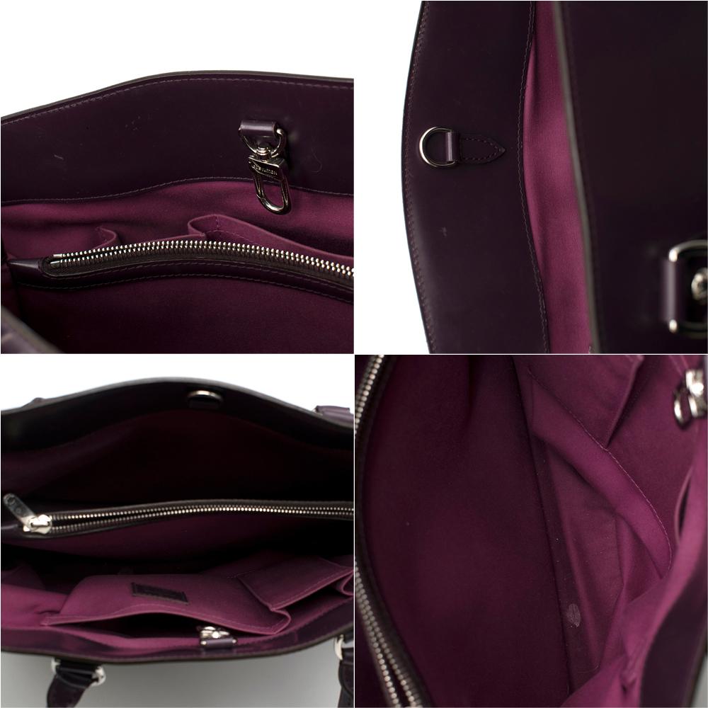 Louis Vuitton Burgundy Passy GM Epi Leather Bag For Sale 4