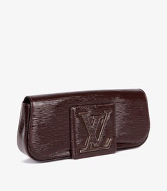 Louis Vuitton Burgundy Patent Epi Leather Sobe Clutch