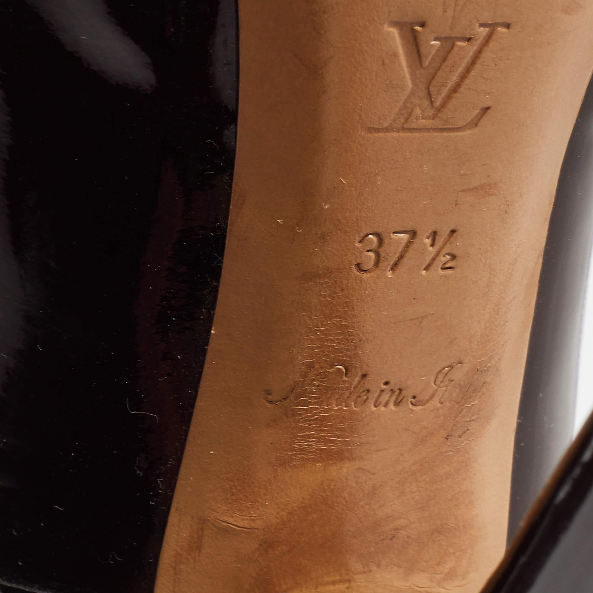 Louis Vuitton Burgundy Patent Leather Oh Really! Pumps Size 37.5 2