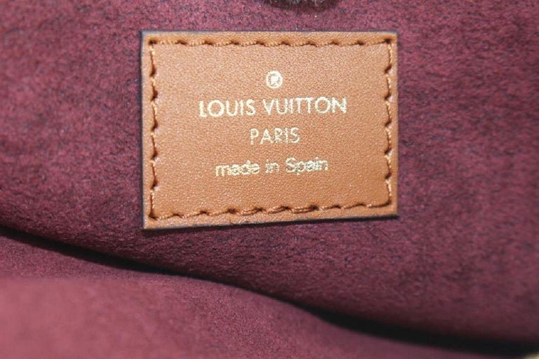 Louis Vuitton Burgundy Red Monogram Since 1854 Neverfull Pochette Wristlet For Sale 1