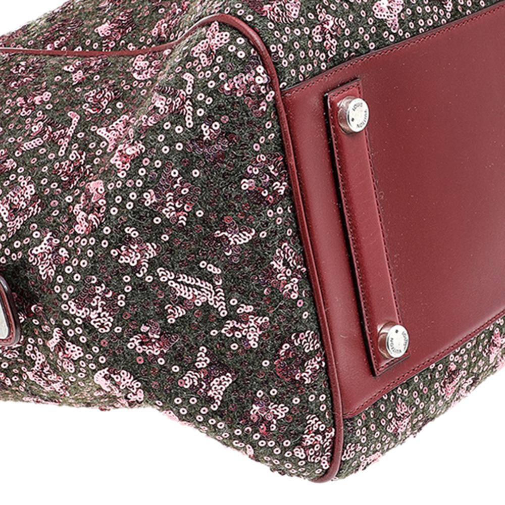 Louis Vuitton Burgundy Sequin Monogram Sunshine Express North-South Bag 1