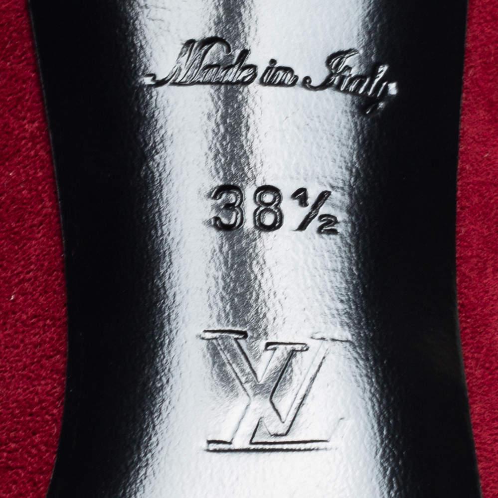 Louis Vuitton Burgundy Suede Madeleine Pumps Size 38.5 2