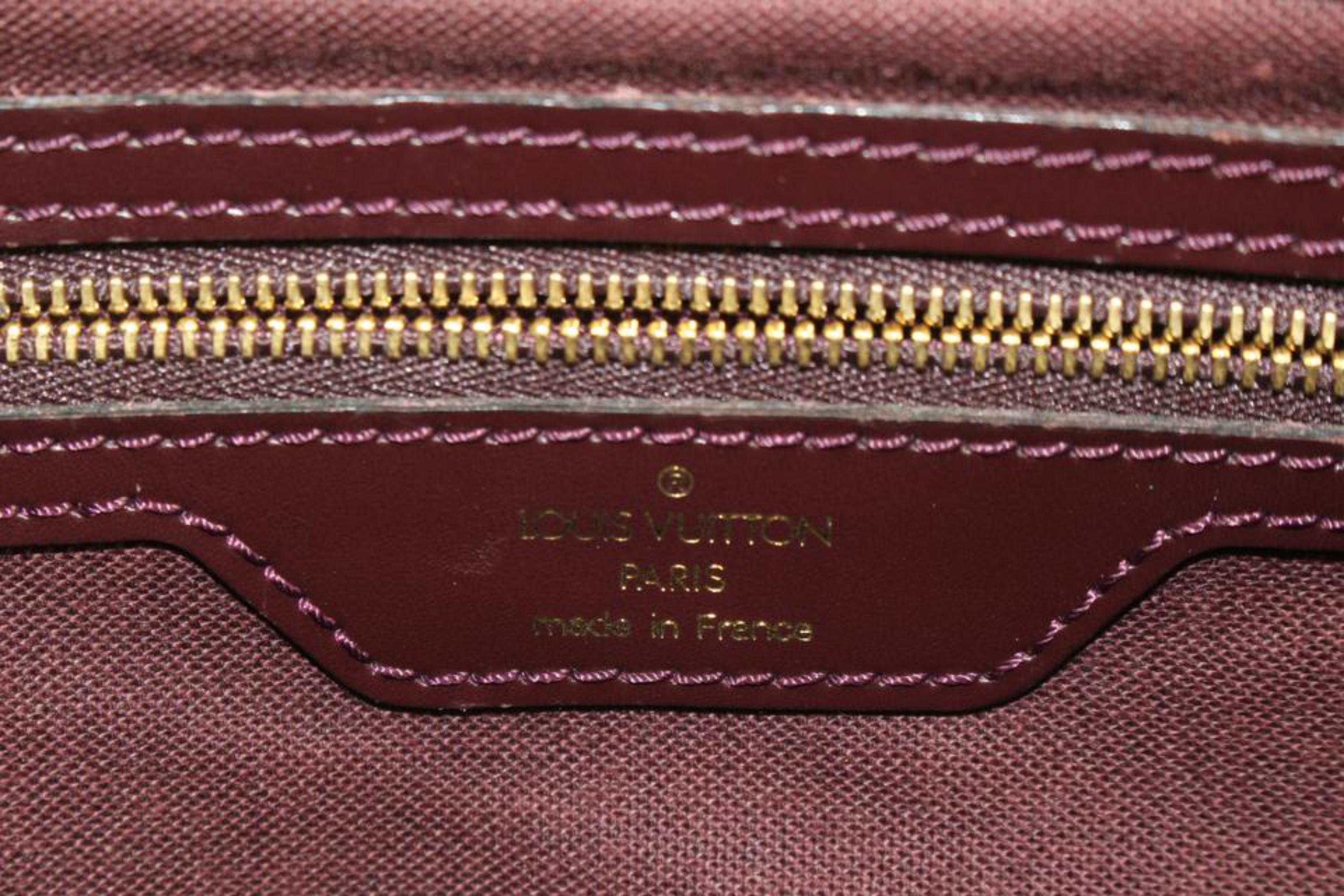 Louis Vuitton Burgundy Taiga Leather Cassiar Backpack 1015lv42 For Sale 4