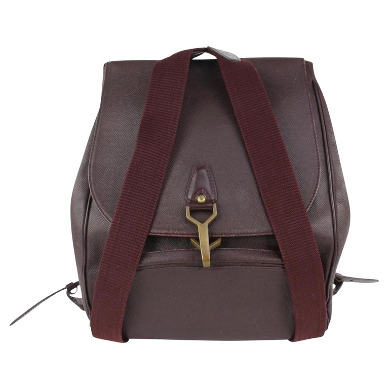 Louis Vuitton Burgundy Taiga Leather Cassiar Backpack 1015lv42 For Sale at  1stDibs