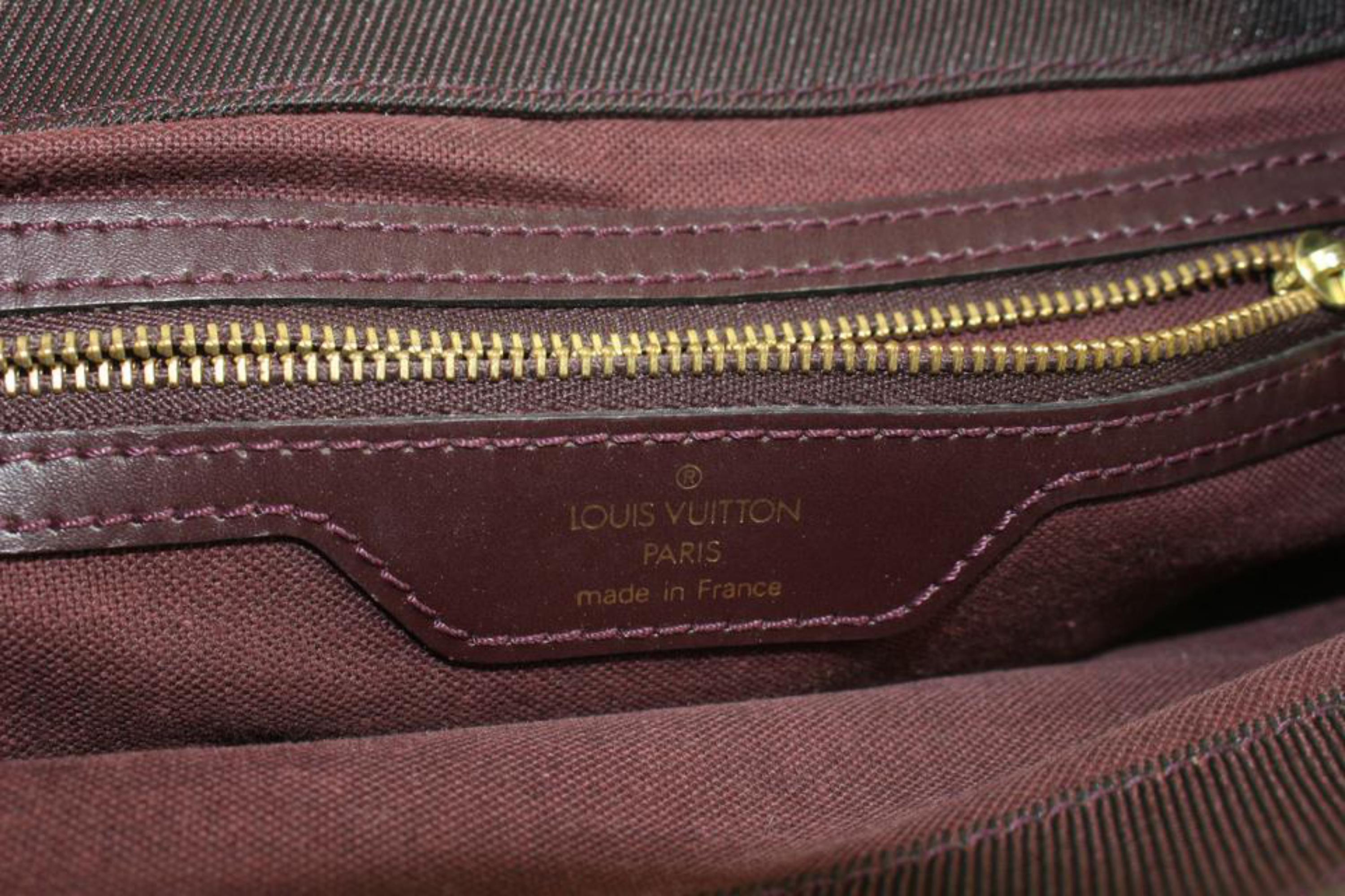 Louis Vuitton Burgundy Taiga Leather Cassiar Backpack 12lv1101 For Sale 4