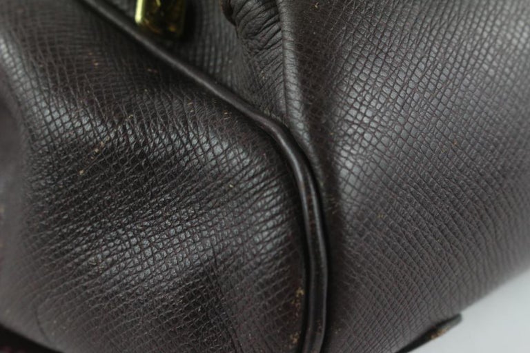 Louis Vuitton Burgundy Taiga Leather Cassiar Backpack 12lv1101