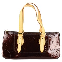 Louis Vuitton Burgunderfarbenes Vernis-Leder Wilshire PM
