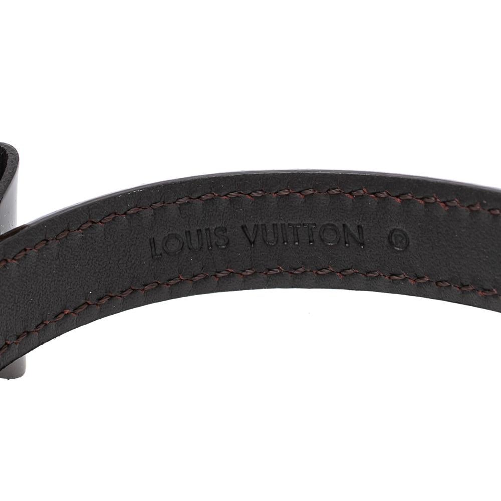 Louis Vuitton Burgundy Vernis Monogram Leather Favorite Bracelet 2