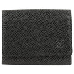 Louis Vuitton Business Card Case Taiga Leather