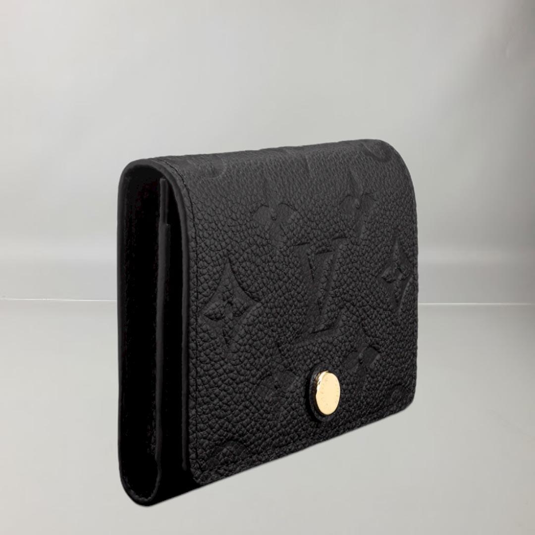 Women's Louis Vuitton Business card holder Black Monogram Empreinte Leather For Sale
