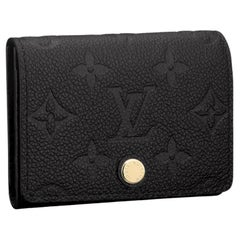 Louis Vuitton Business card holder Black Monogram Empreinte Leather